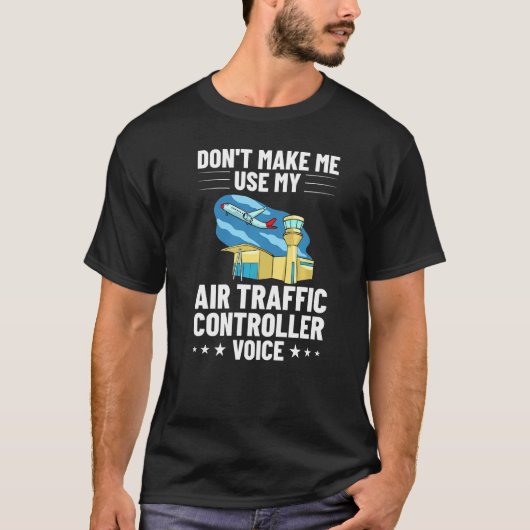 Control Tow van de directeur van de luchtverkeersl T-shirt (Voorkant)