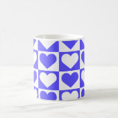 Controlboard Hearts Pattern - Blue and White Koffiemok (Center)
