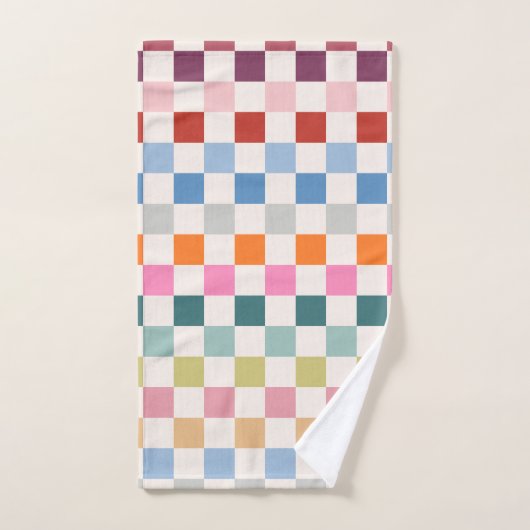 Controlbord voor kleurrijk gecontroleerd patroonpa bad handdoek (Handdoek)