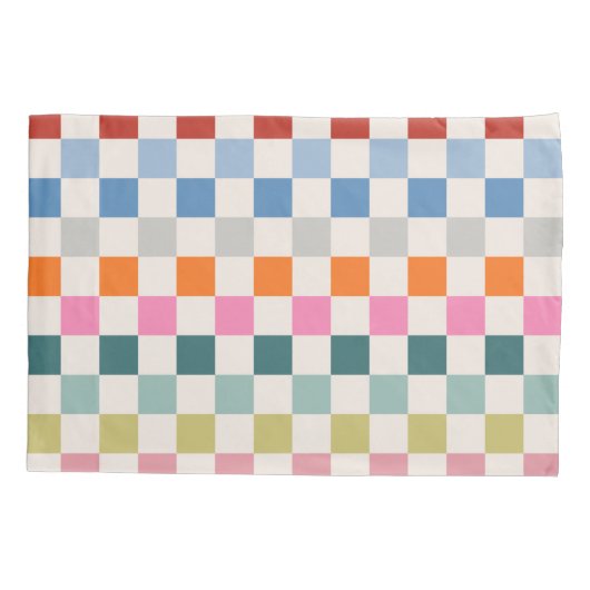 Controlbord voor kleurrijk gecontroleerd patroonpa kussensloop (Achterkant)