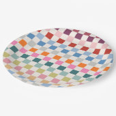 Controlbord voor kleurrijk gecontroleerd patroonpa papieren bordje (Gekanteld)