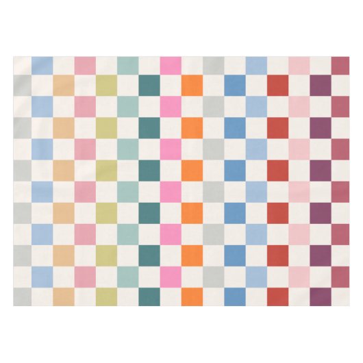 Controlbord voor kleurrijk gecontroleerd patroonpa tafelkleed (Voorkant (Horizontaal))