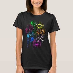 Controle al Controlemechanisme 4 van het Spel van T-shirt