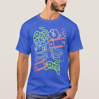 Controle alle Dingen Videospelcontroller 80's T-shirt