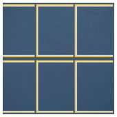 Controle door Navy and Gold Windows Stof (Swatch)