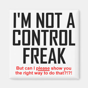 Controle Freak Grappige Koelkastmagneet Koelkasten Magneet
