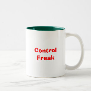 Controle Freak Tweekleurige Koffiemok