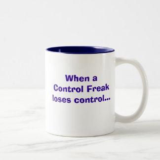 Controle. Freak! Tweekleurige Koffiemok