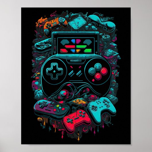 Controle Gamer Video Game Controller 14 Poster (Voorkant)