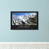 Controle: Inspirerend prijsopgave Canvas Afdruk (Insitu (Houten vloer))