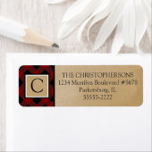 Controle met rode buffels | bruin kraftpapier | Mo Etiket (Insitu)