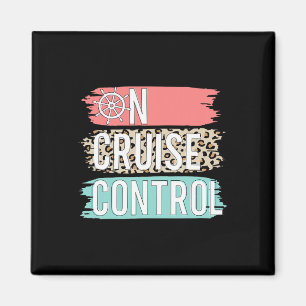 Controle op cruise leopard Funny Summer Vacation F Magneet