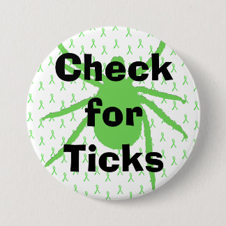 Controle op de Button van Ticks Lyme Disease Aware