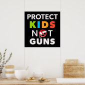 Controle op pistool - Bescherm Kinderen zonder Pis Poster (Keuken)