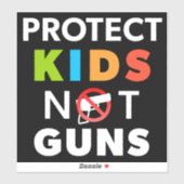 Controle op pistool - Bescherm Kinderen zonder Pis Sticker (Vel)