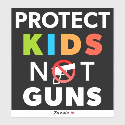 Controle op pistool - Bescherm Kinderen zonder Pis Sticker (Vel)