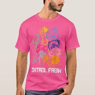 Controle over Freak  Funny Gaming Video Gamer Gif T-shirt