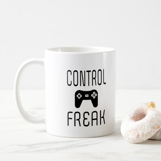Controle over Freak-videogamer Koffiemok (Met donut)