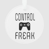 Controle over Freak-videogamer Ornament (achterkant)