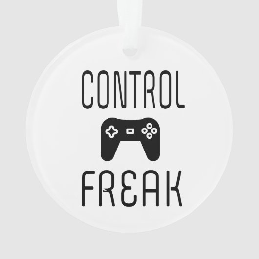 Controle over Freak-videogamer Ornament (achterkant)