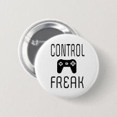 Controle over Freak-videogamer Ronde Button 5,7 Cm (Voorkant /achterkant)