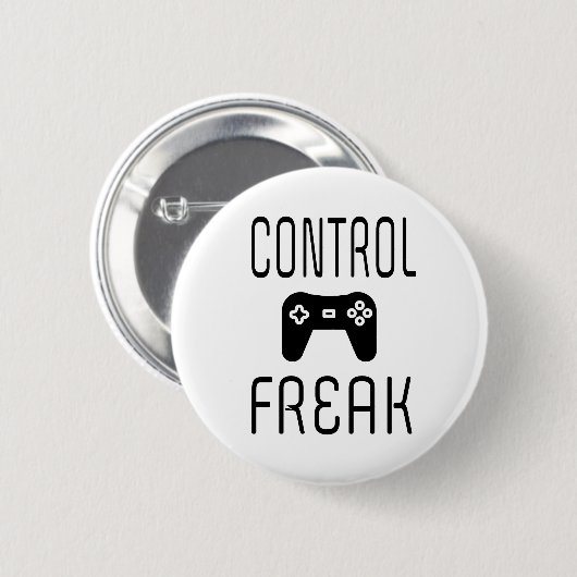Controle over Freak-videogamer Ronde Button 5,7 Cm (Voorkant /achterkant)