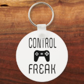 Controle over Freak-videogamer Sleutelhanger (Voorkant)