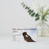 Controle over uw gezondheid - Visitekaartje (Staand voorkant)