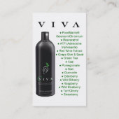 Controle over uw gezondheid - Visitekaartje (Achterkant)