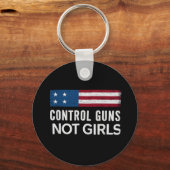 Controle Pistolen niet meisjes Sleutelhanger (Voorkant)