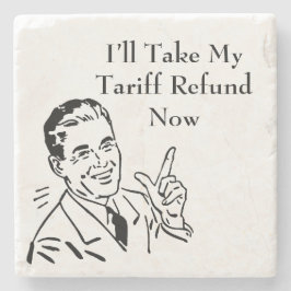 Controle van de terugbetaling van oude invoerrecht stenen onderzetter