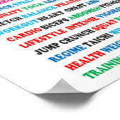 CONTROLE VAN HET GYM-GEWICHTIG GEWICHT POSTER (Hoek)