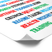 CONTROLE VAN HET GYM-GEWICHTIG GEWICHT POSTER (Hoek)