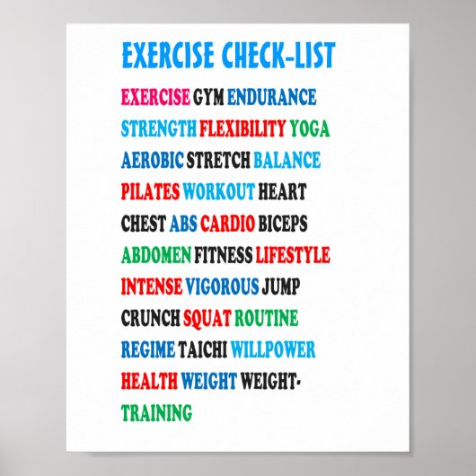 CONTROLE VAN HET GYM-GEWICHTIG GEWICHT POSTER (Voorkant)