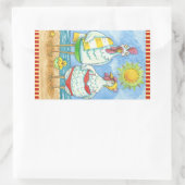 CONTROLE VAN HET ZEE, FUNNY STICKER Rectangle *Dat (Tas)
