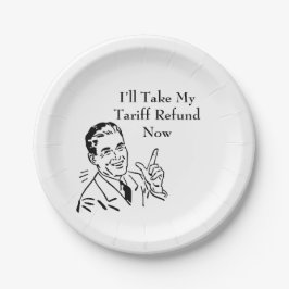 Controle van restitutie van oude tarieven papieren bordje