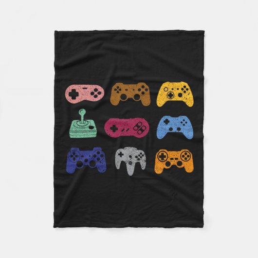 Controle Video Game Controller Console Gaming Retr Fleece Deken (Voorkant)