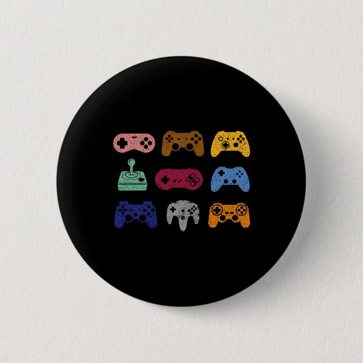 Controle Video Game Controller Console Gaming Retr Ronde Button 5,7 Cm (Voorkant)