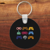 Controle Video Game Controller Console Gaming Retr Sleutelhanger (Voorkant)