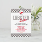 Controlebord jaarlijkse zomerpartij uitgenodigd kaart (Staand voorkant)