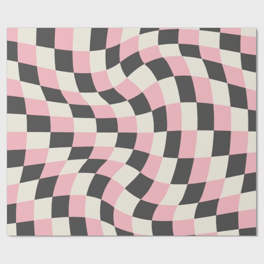 Controlebord patroonretro groovy, Y2k Cadeaupapier (Vlak)