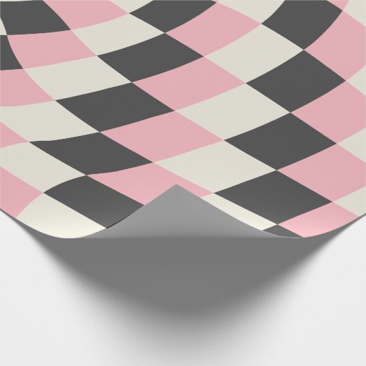 Controlebord patroonretro groovy, Y2k Cadeaupapier (Hoek)