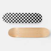 Controlebord zwart-wit patroon skateboard (Horizontaal)