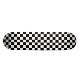 Controlebord zwart-wit patroon skateboard
