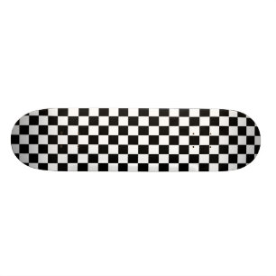 Controlebord zwart-wit patroon skateboard