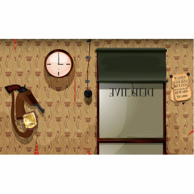 Controledienst Staand Fotobeeldje (Voorkant)