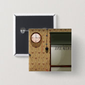 Controledienst Vierkante Button 5,1 Cm (Voorkant /achterkant)