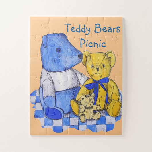 controledoek met drie schattige studies legpuzzel (Verticaal)