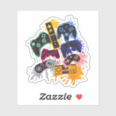 Controleer alle Dingen VideoSpel Controller T-shi Sticker (Vel)