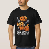 Controleer altijd uw Snoep Trick or treat T-shirt (Voorkant)